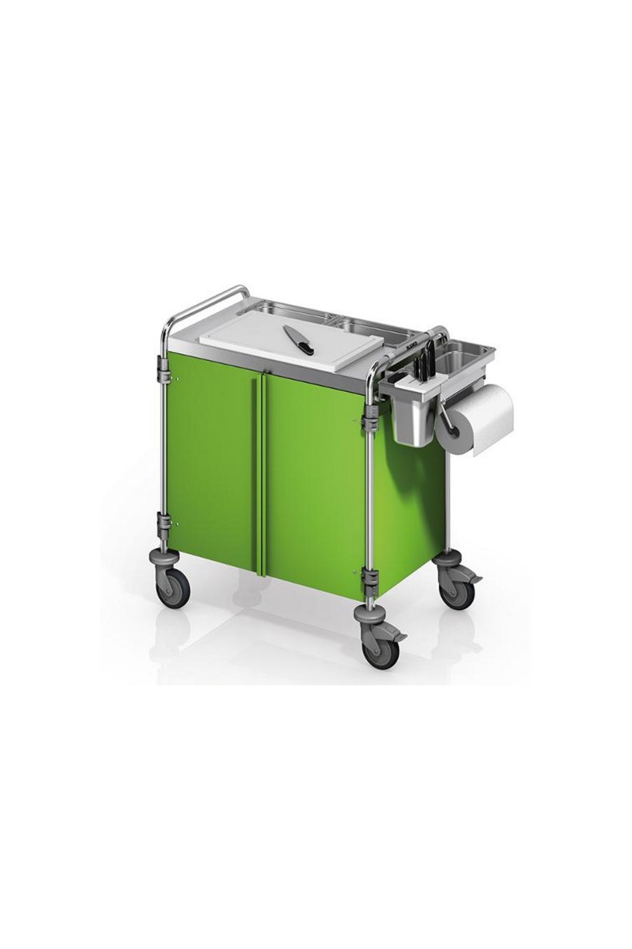 Worktop set with synthetic cutting board