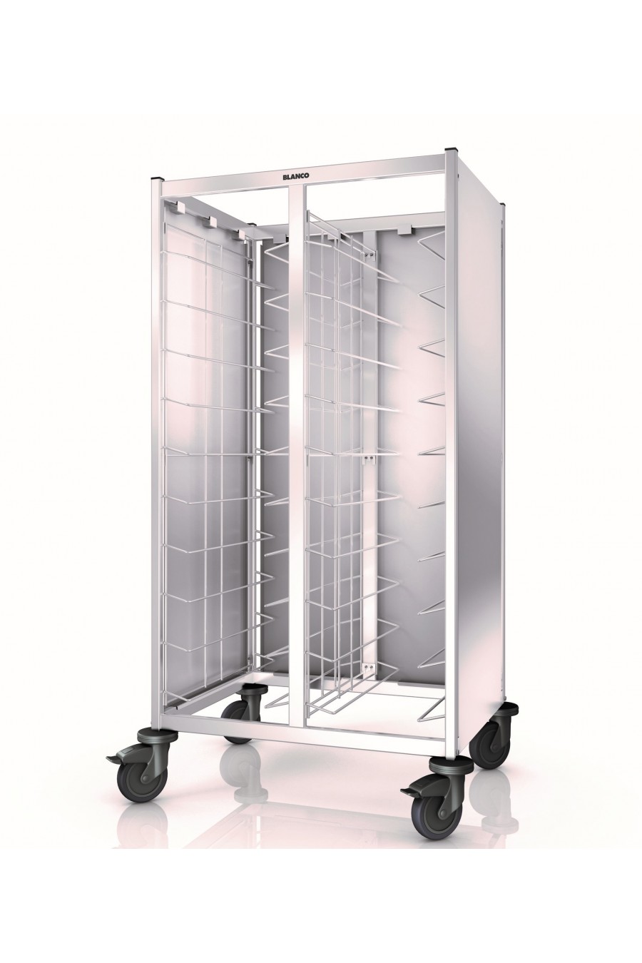 Side and rear wall panelling on 3 sides, stainless steel TAW 2X10/12 EN